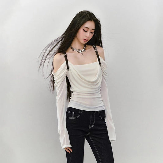 Emi Draped Strap Top