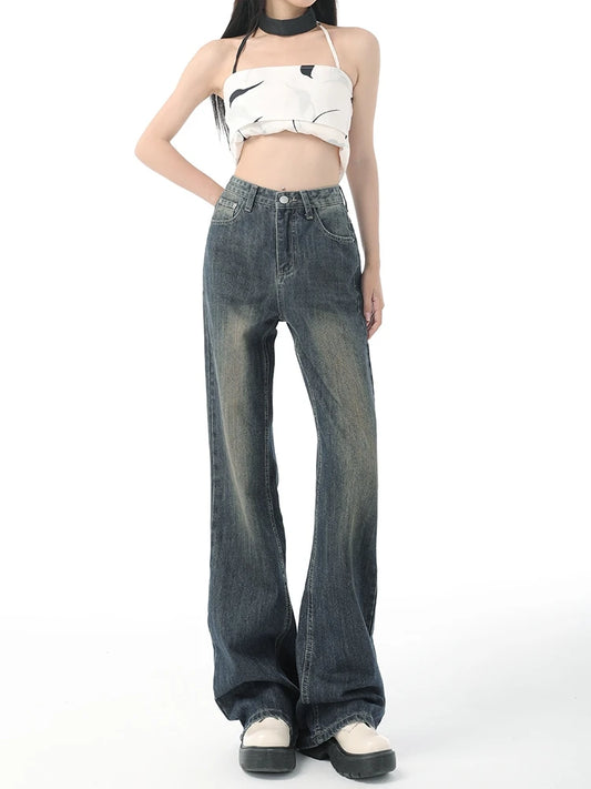 Mei Washed Flare Jeans