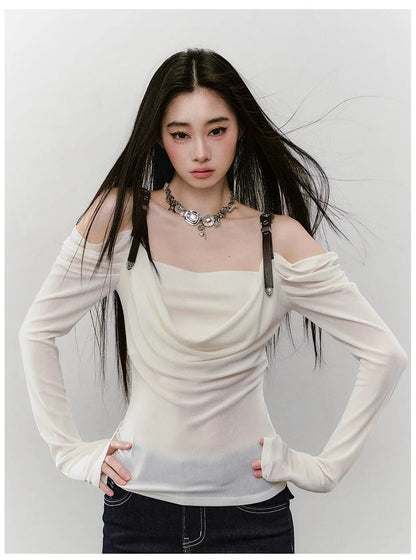 Emi Draped Strap Top